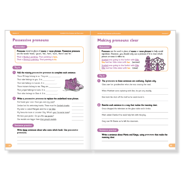 grammar example spread